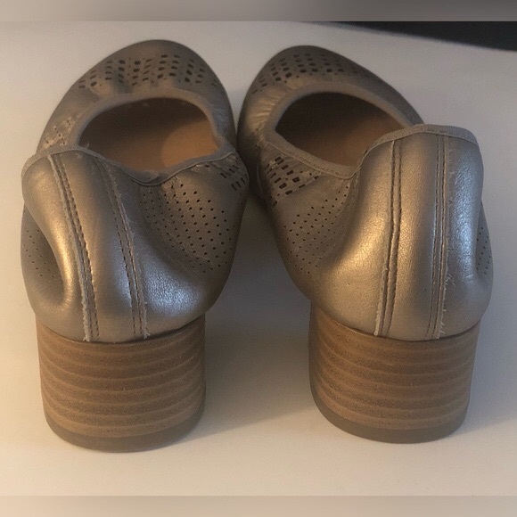 PIKOLINOS DARK GOLD ELASTICIZED SLIP-ON BLOCK HEEL SHOE SIZE EU 37 - Picture 4 of 16